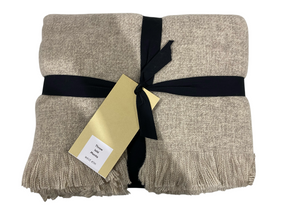 West Elm, Brushed Woven Throw, 50x60, Sand - Freeman Liquidators - [product_description] - throw blanket
