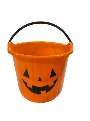 Plastic Pumpkin Bucket - IN STORE PICKUP ONLY