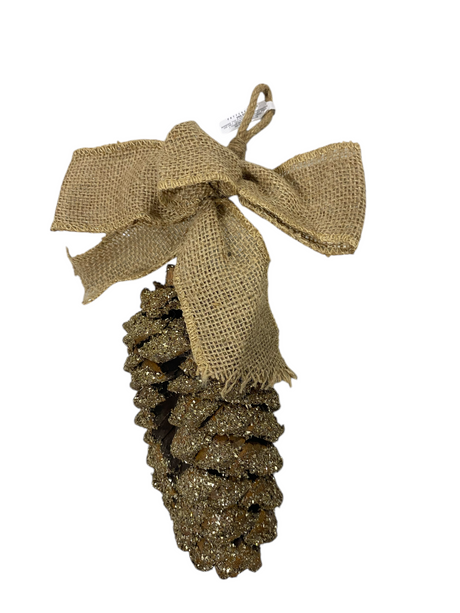 Pottery Barn, Golden Pinecone Ornament - Holiday Ornament - Freeman Liquidators - [product_description]