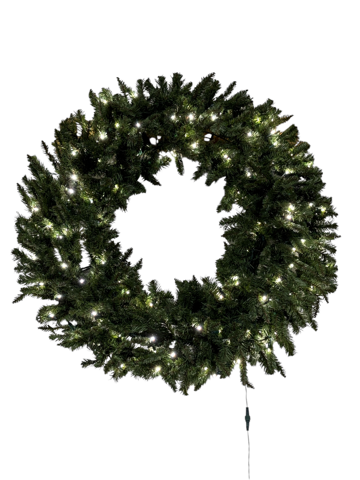 Lights for Christmas, Sequoia, Fir Wreath, 48", LED, Pure White
