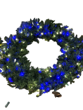 Lights for Christmas, Sequoia, Fir Wreath, 48", LED, Frozen - Christmas Wreath - Freeman Liquidators - [product_description]