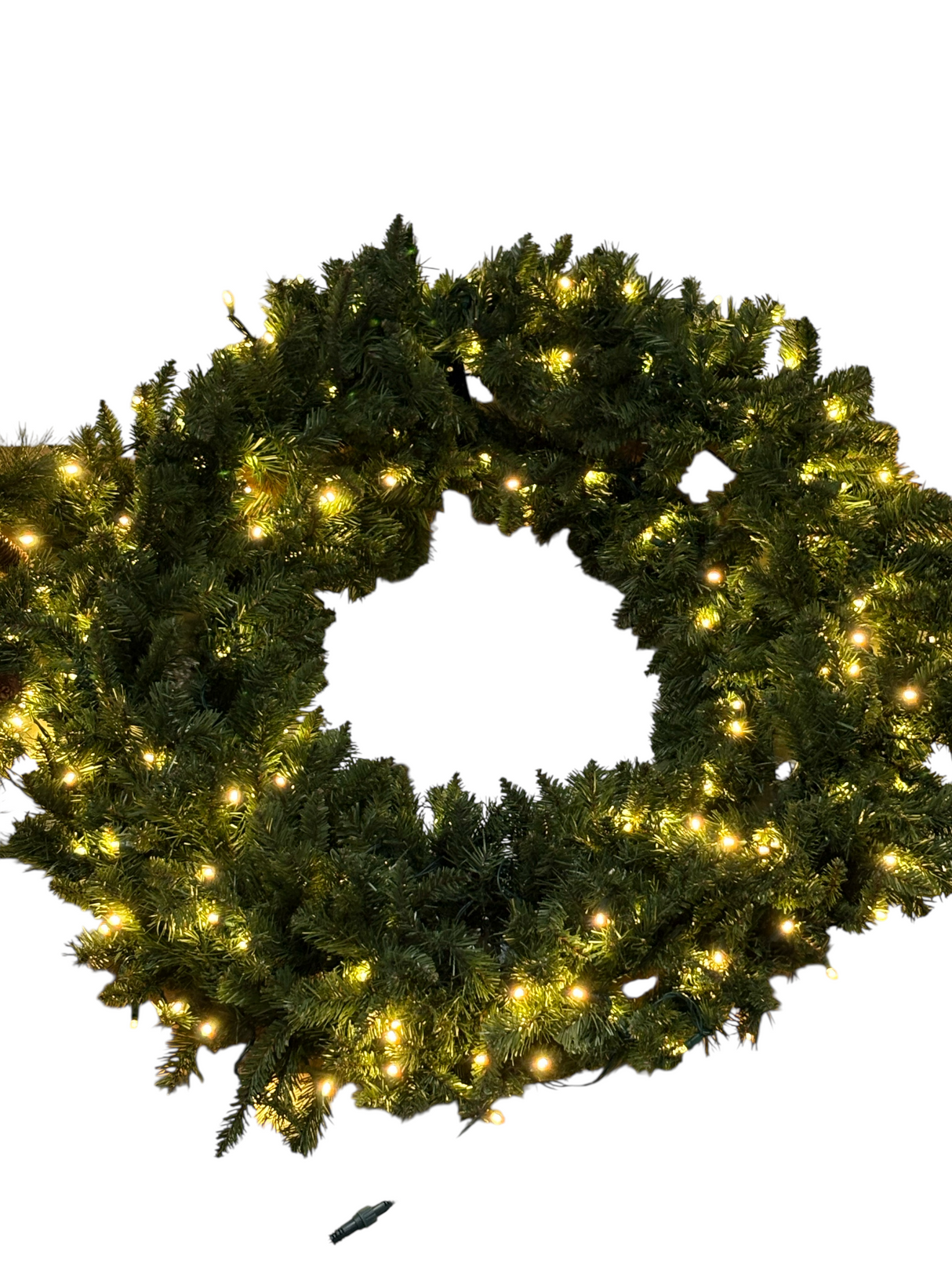 Lights for Christmas, Sequoia, Fir Wreath, 48", LED, Warm White