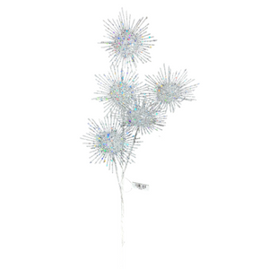 Holiday Lane, Merry Magic, Multicolor, Glitter, Floral Pick, Ornament - Holiday Ornament - Freeman Liquidators - [product_description]