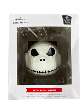 Hallmark, The Nightmare Before Christmas, Jack Skellington, Glass Ornament - Holiday Ornament - Freeman Liquidators - [product_description]