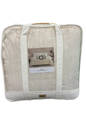 UGG, Denai, Faux Fur, Reversible, 3Pc, Comforter Set, Full/Queen, Snow