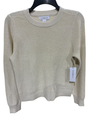 Liz Claiborne, Women's, Crew Neck, Long Sleeve, Pullover Sweater, Crema