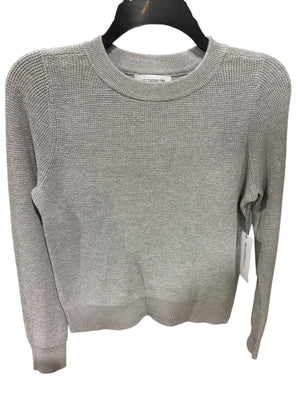 Liz Claiborne, Women's, Crew Neck, Long Sleeve, Pullover Sweater, Grey