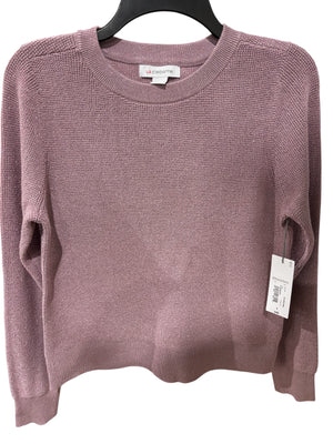 Liz Claiborne, Women's, Crew Neck, Long Sleeve, Pullover Sweater, Elderberry