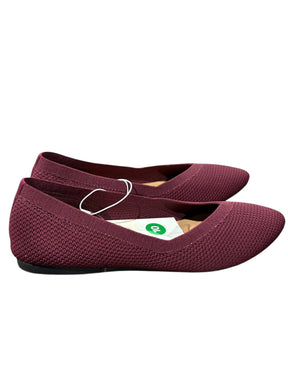 A New Day, Women's, Claire, Knit, Washable, Ballet Flats, Burgandy, Size 10 - Women's Shoes - Freeman Liquidators - [product_description]