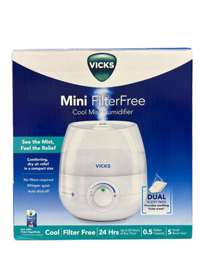 Vicks, Mini, Filter Free, Cool Mist Humidifier, VUL525 - Humidifiers - Freeman Liquidators - [product_description]