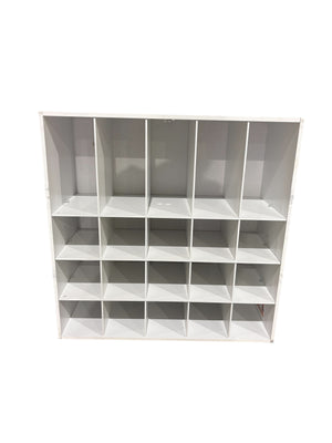 Brightroom, 4 Tier, Laminate, Stackable, Shoe Cubby, White