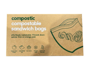 Compostic, Compostable, Sandwich Bags, 20 Count