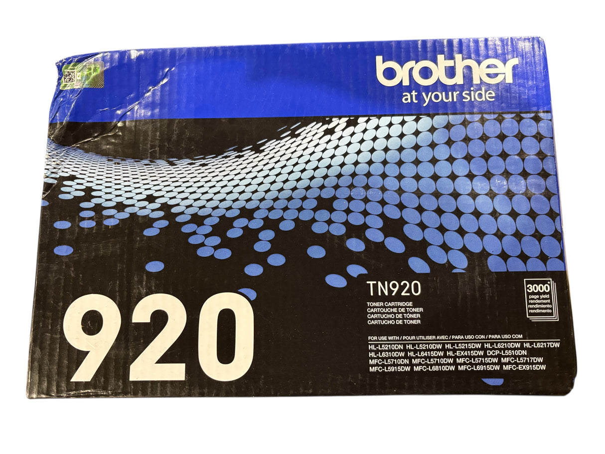 Brother, TN920, Black, Standard Yield, Toner, Cartridge