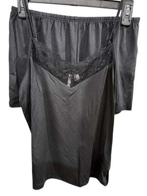 Joyspun, Women's, Knit Cami, Shorts, Pajama Set, Black
