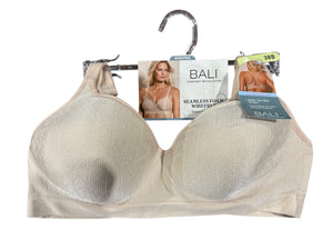 Bali, Seamless Foam, Wirefree, Bra, Beige, 38B