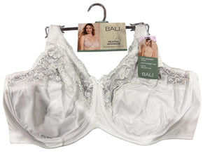 Bali, Shaping Minimizer, Underwire, Bra, White