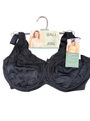 Bali, Shaping Minimizer, Underwire, Bra, Black