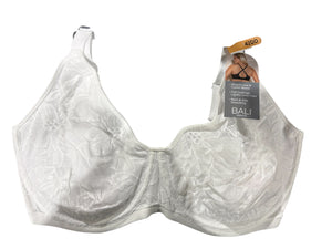 Bali, Breathable, Lace, Underwire, Bra, White, 42DD