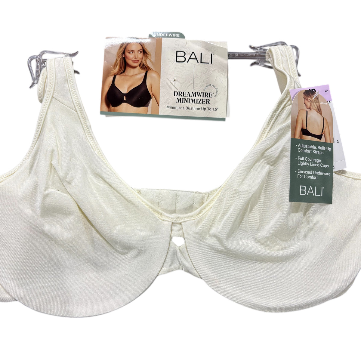 Bali, Dreamwire Minimizer, Underwire, Bra, Ivory – Freeman Liquidators