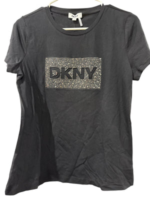 DKNY, Women's, Shirt, Black, Rhinestones