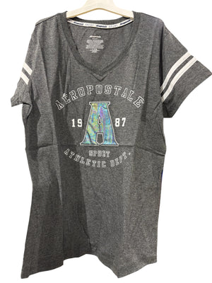 Aeropostale, Women's, Sport, T-Shirt, Grey