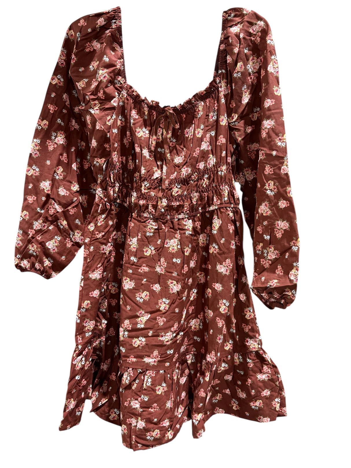 Celebrity Pink, Women's, Puff Sleeve, Woven Dress, Vintage Bloom