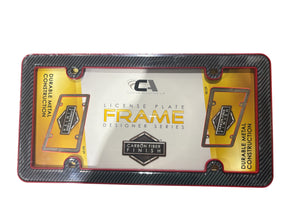 Custom Accessories, License Frame, Red/Black - AUTOMOTIVE - Freeman Liquidators - [product_description]