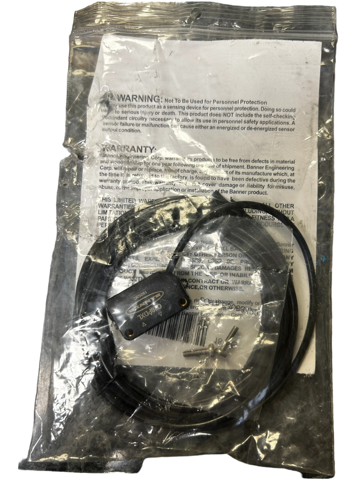 Banner Engineering, Q20PDXL, Photoelectric Sensor, Long Range Diffuse, 4 WIRE 2M CABLE - New In Box - FreemanLiquidators - [product_description]