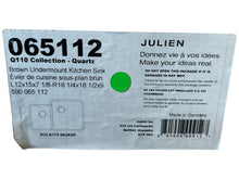 Load image into Gallery viewer, Julien, Pro Quartz, QM75-UL-33209-BR, Molded Kitchen Sink - FreemanLiquidators - [product_description]
