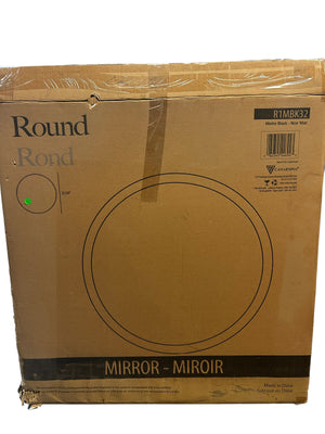 Canarm, R1MBK32, Madison 33" X 1", Black Décor Mirror - FreemanLiquidators - [product_description]