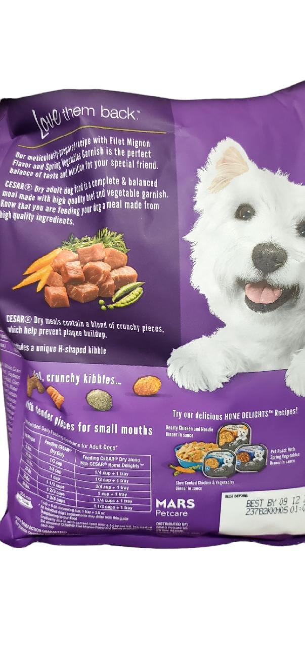 CESAR FILET MIGNON DRY DOG FOOD 5 LB STORE PICKUP ONLY - FreemanLiquidators - [product_description]