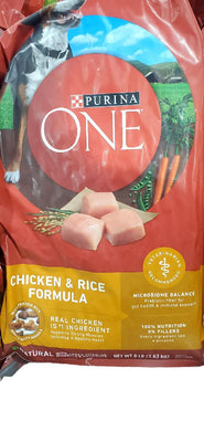 Purina One Chicken & Rice Formula High Protein Dry Dog Food 8 LB  STORE PICKUP ONLY - FreemanLiquidators - [product_description]