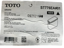Load image into Gallery viewer, TOTO, ST776EA#01, 21 Drake, Toilet Tank, Cover, Eco-Performance, 1.28 gpf, Cotton White - New in Box - FreemanLiquidators - [product_description]
