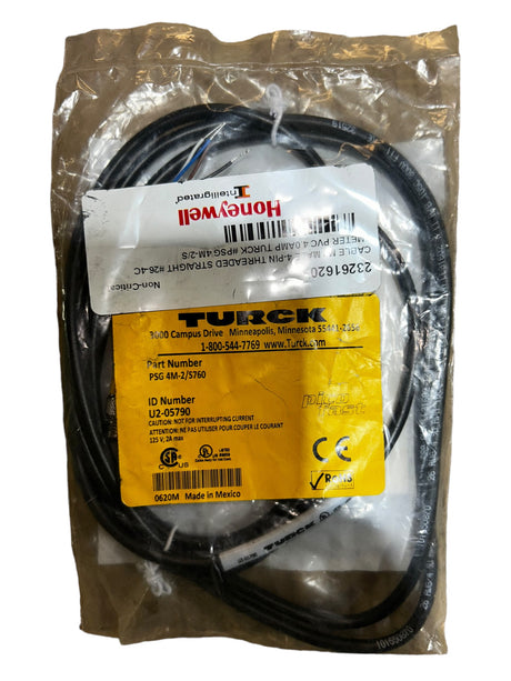 Turck, PSG 4M-2/S760, Single-ended Cable / Cordset - NEW IN ORIGINAL PACKAGING - FreemanLiquidators - [product_description]