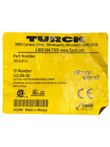 Turck, RS 4.5T-5, Cordset, M12 Male to Cut-end, Gray, 5 cond., 5 meters, Eurofast Series - NEW IN ORIGINAL PACKAGING - FreemanLiquidators - [product_description]