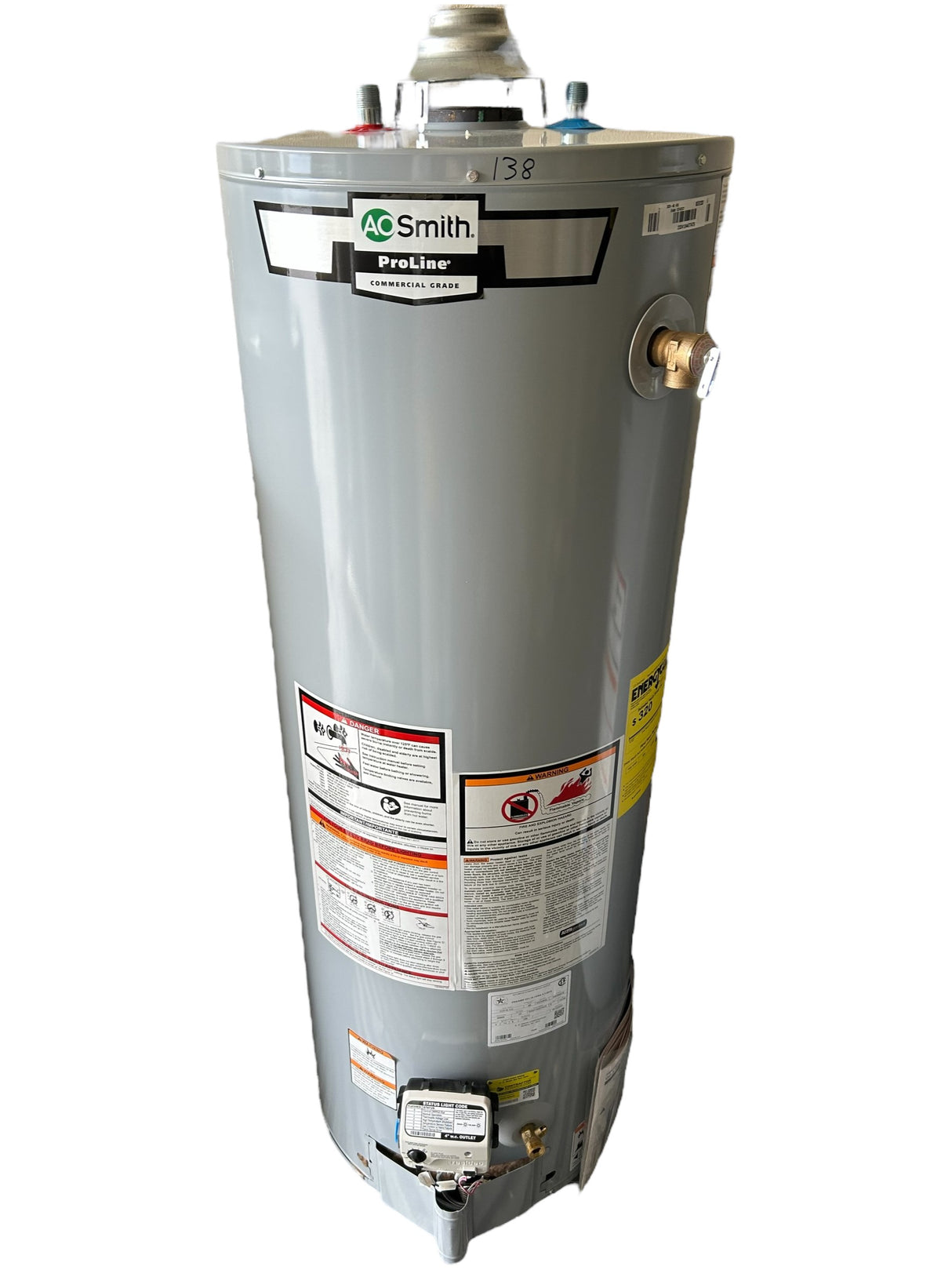 AO Smith, XCR-40 410, ProLine, 40-Gallon, Atmospheric Vent, Tall, Natural Gas, Water Heater - FreemanLiquidators - [product_description]