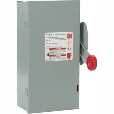 Eaton DH363FGK Safety Switch, 100A, 3P, 600VAC/250VDC, Type DH, Fusible, NEMA 1 - FreemanLiquidators - [product_description]
