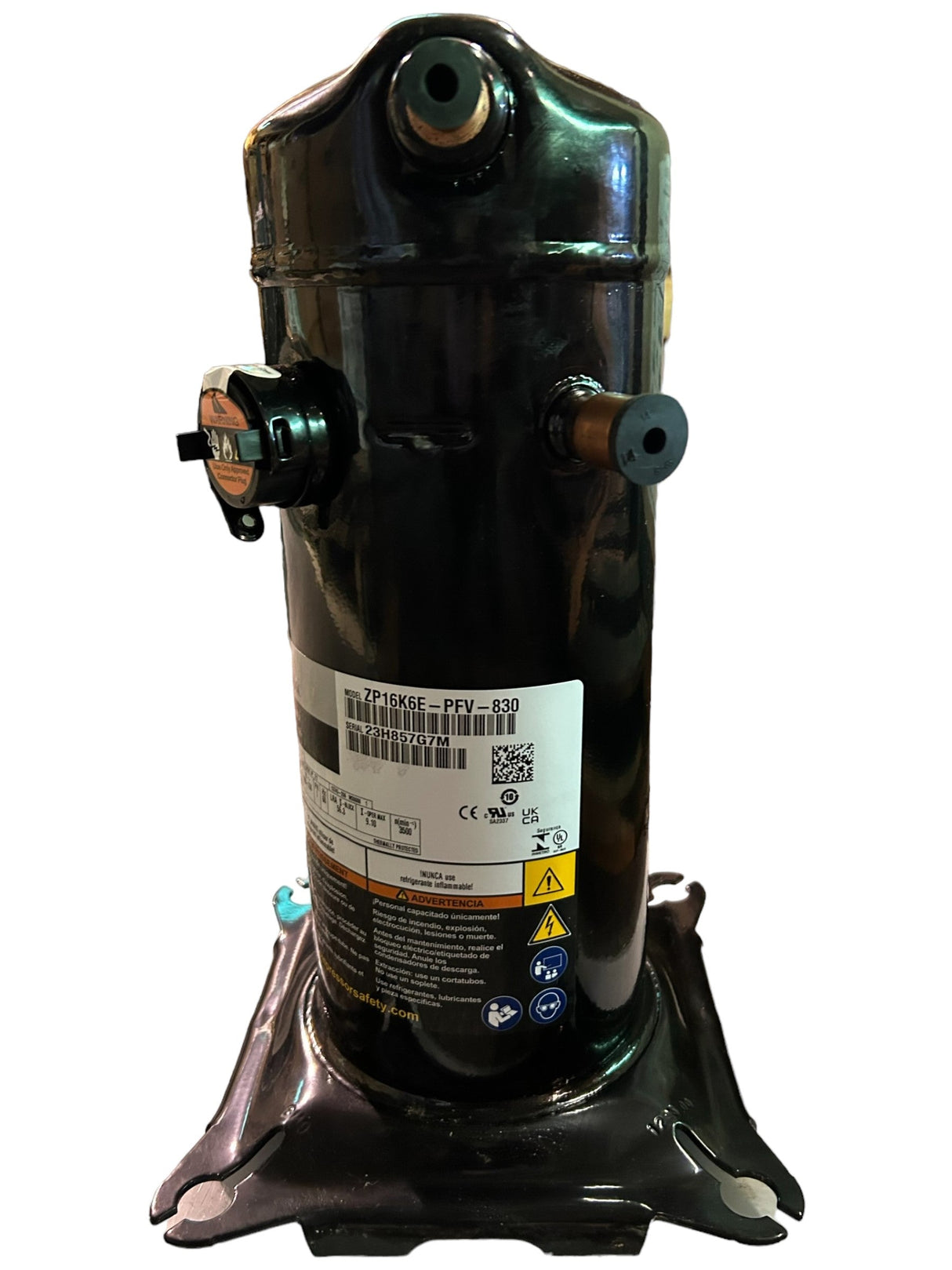 Copeland, Scroll, Compressor, ZP16K6E-PFV-830, R410A, 16,000BTU, 208/230Vac, Single Phase - FreemanLiquidators - [product_description]