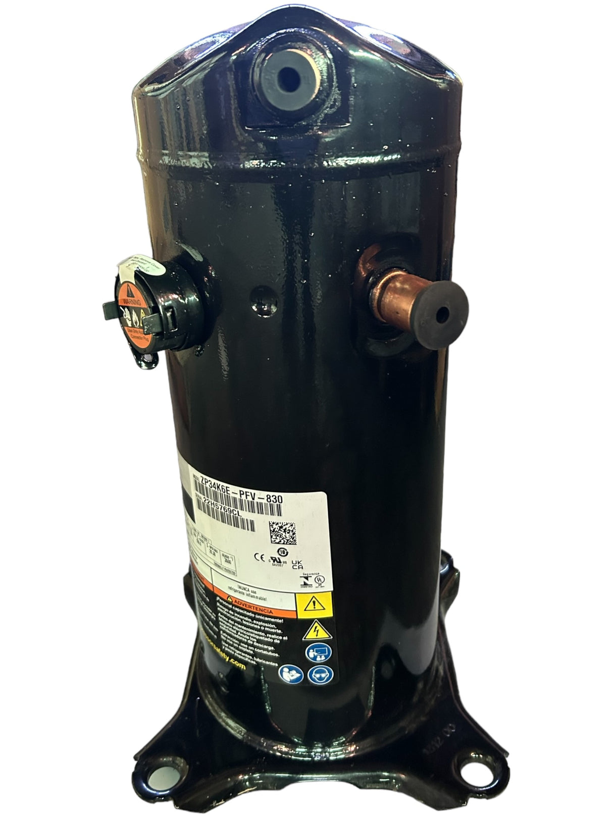 Copeland, Scroll, Compressor, ZP34K6E-PFV-830, 34600 BTU, R410A, 208/230 - FreemanLiquidators - [product_description]