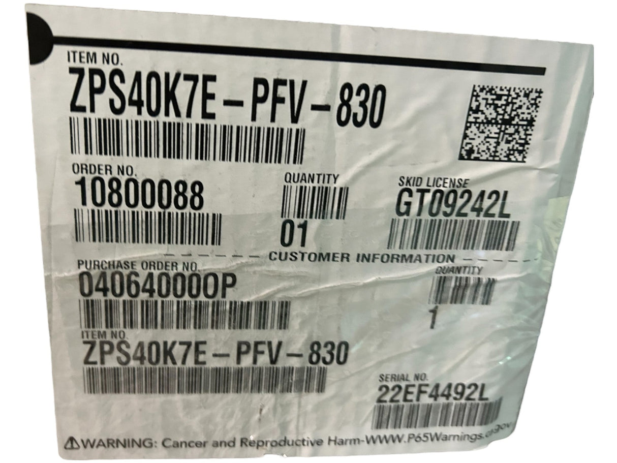 Copeland, Scroll, Compressor, ZPS40K7E-PFV-830, 40000 BTU, R-410A, 208/230 - FreemanLiquidators - [product_description]