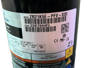 Copeland, Scroll, Compressor, ZR21K5E-PFV-830, 20200-27500 BTU, 3PH - FreemanLiquidators - [product_description]