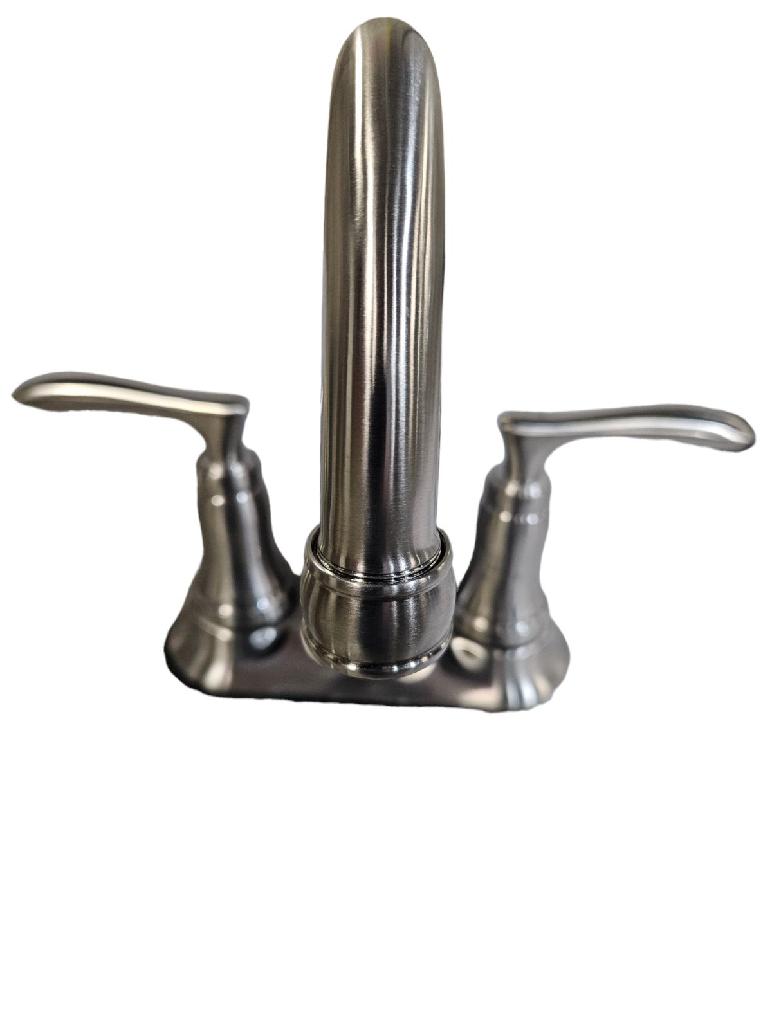 Design House  2-Handle Bathroom Faucet, Satin Nickel, 4-Inch 525840 - Freeman Liquidators