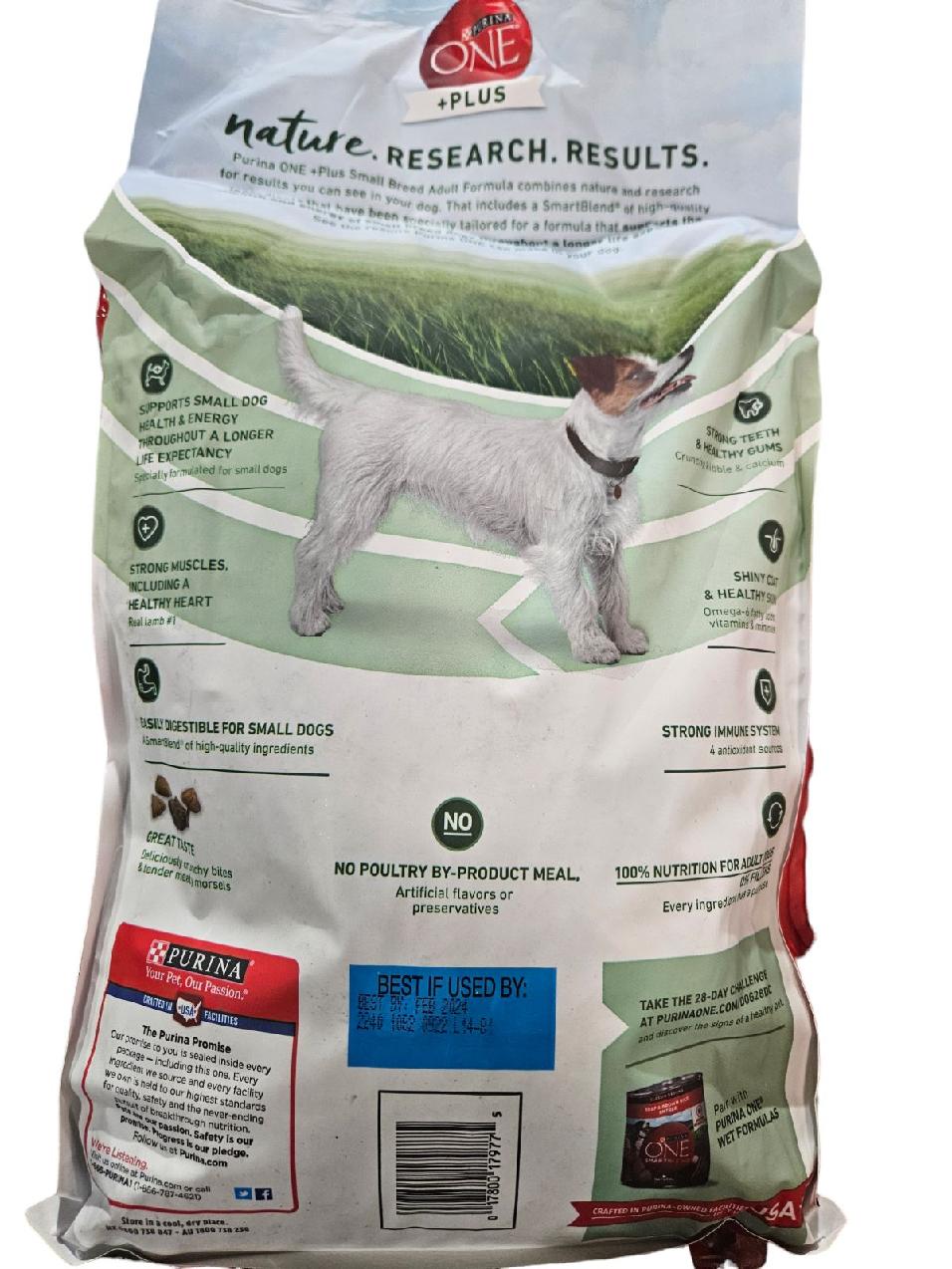 Purina One Plus Small Breed Adult Formula Natural 7.4 LB STORE PICKUP ONLY - FreemanLiquidators - [product_description]