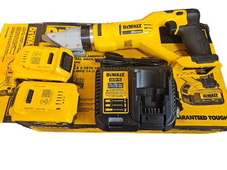 Dewalt Cordless 14 Gauge Swivel Head Double Cut Shear Kit 20v  DCS494M2 - FreemanLiquidators - [product_description]