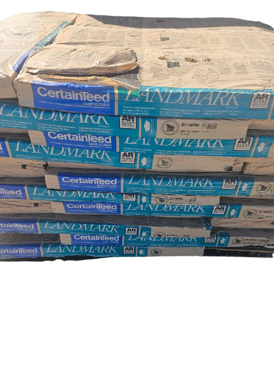 Certainteed Landmark Architectural Shingles  Charcoal Black  3 bundles per square Sold by the square  STORE PICKUP ONLY - Freeman Liquidators