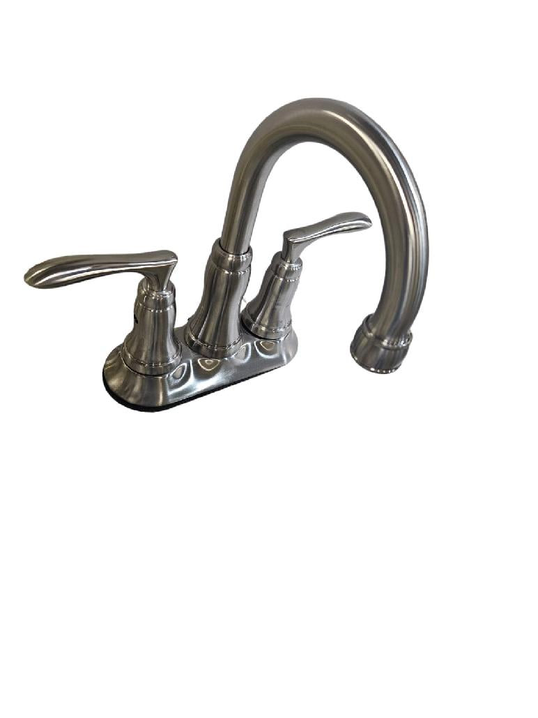 Design House  2-Handle Bathroom Faucet, Satin Nickel, 4-Inch 525840 - Freeman Liquidators