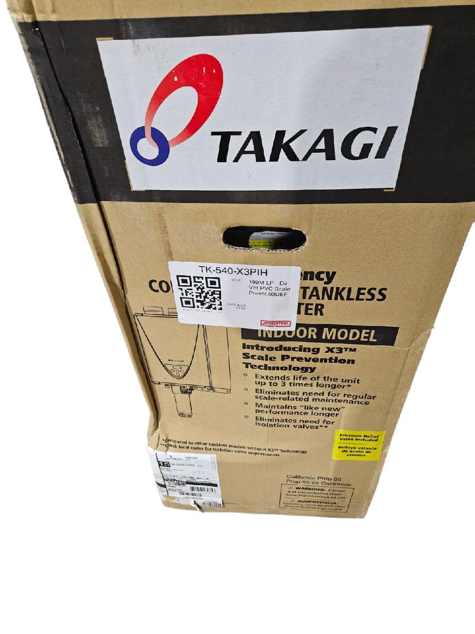 Takagi 199,000 BTU Tankless Water Heater Propane Gas TK-540-X3PIH - FreemanLiquidators - [product_description]