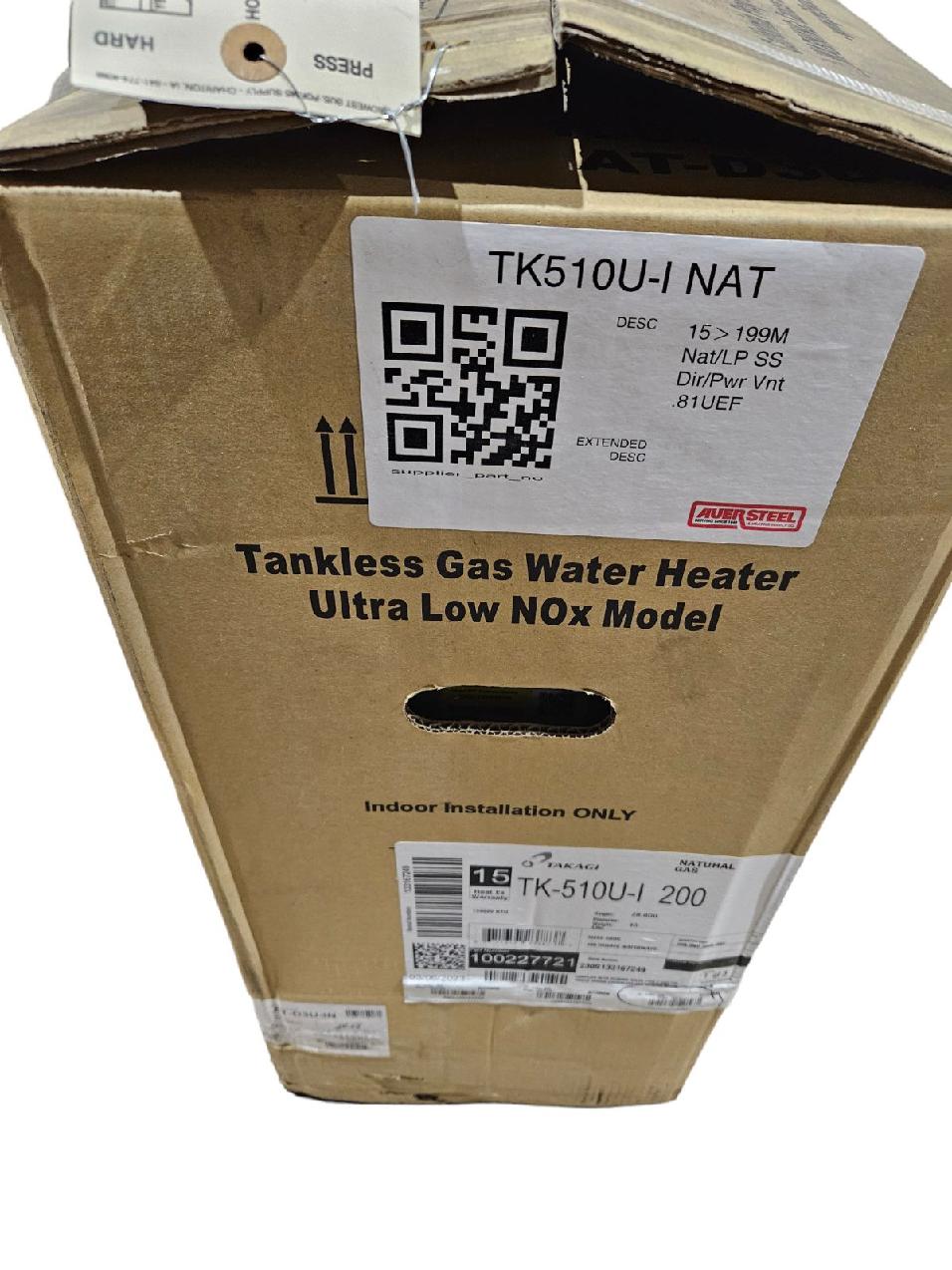 Takagi 199,000 BTU Tankless Water Heater Natural Gas TK-510u-1 - FreemanLiquidators - [product_description]