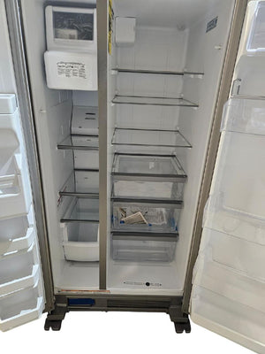 Whirlpool 21.4 cu ft Side by Side Stainless Steel Refrigerator with Fingerprint resistants WRS3215DHZ08  STORE PICKUP ONLY - Freeman Liquidators