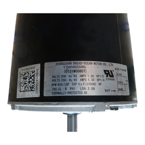 Broad-Ocean, Y7S859D504NL, Blower Motor, 208-230V, 1/5HP, 830RPM, 5µF, 370V Capacitor